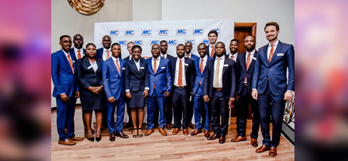 Group picture of the MC leadership team with the team of MC Ghana at the ceremony in Accra.